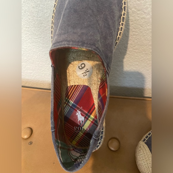 Brand New without tags.. super cute Ralph lauren blue jean shoes... runs big - Picture 9 of 10